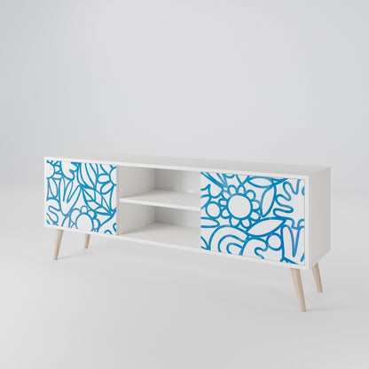 BLOOMY MORNING 2-Door TV Cabinet