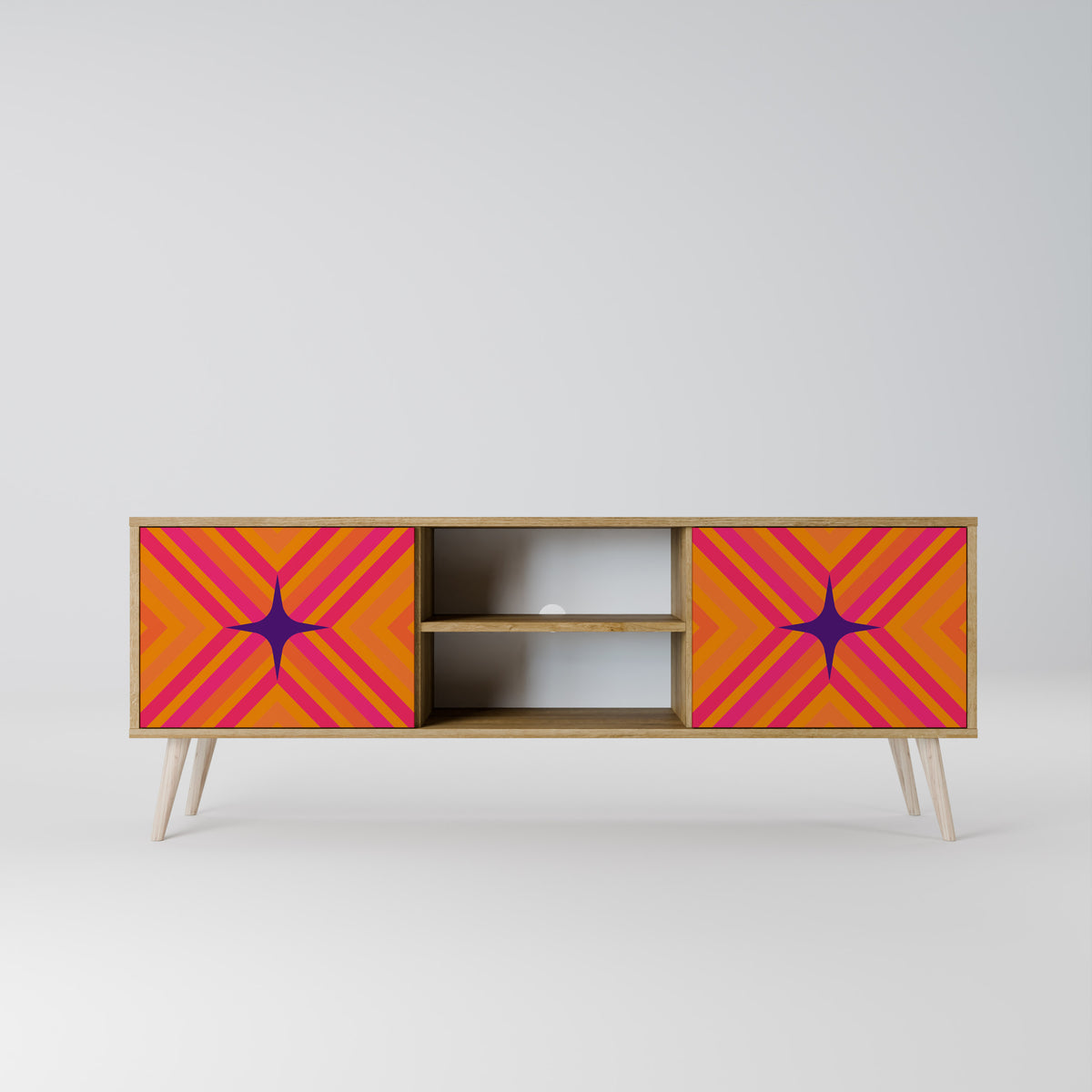 GEOMETRIC BRILLIANCE 2-Door TV Cabinet