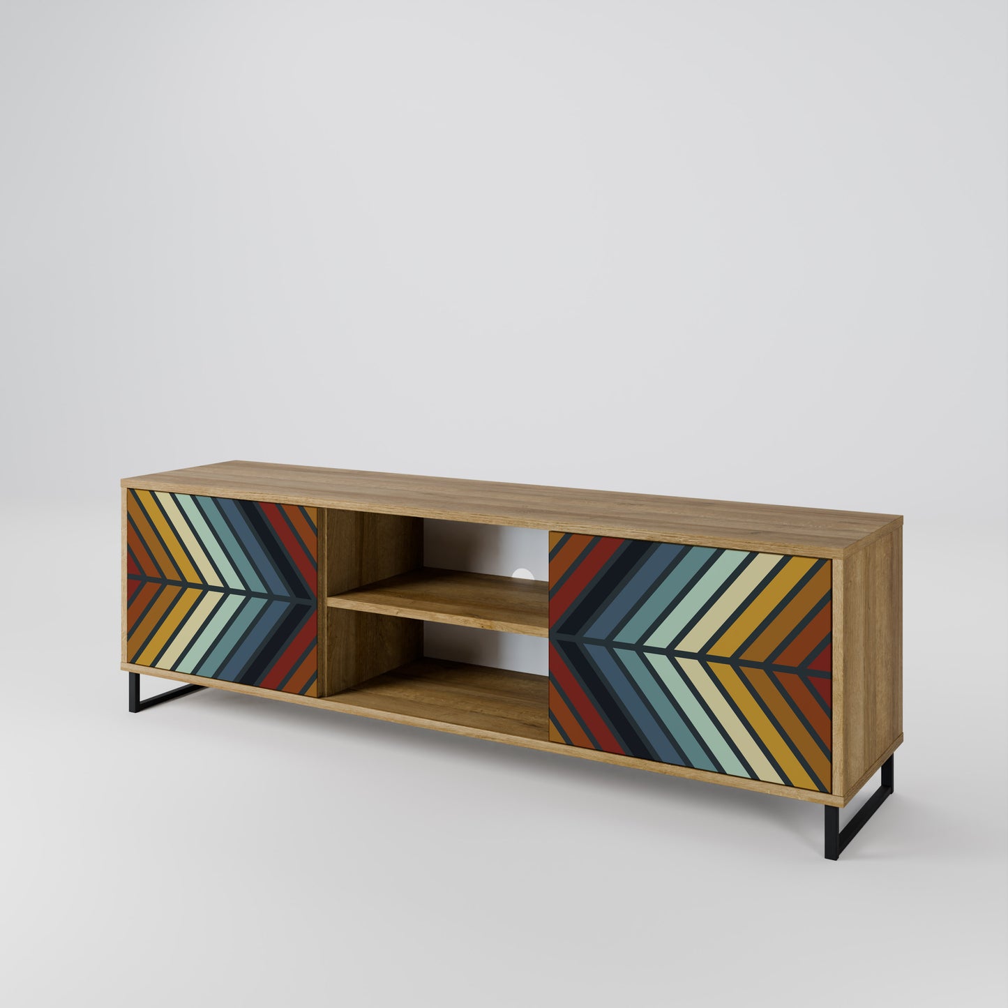 INDIGENOUS ZIGZAG Móvel de TV de 2 Portas
