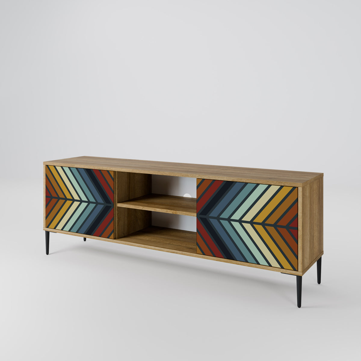 INDIGENOUS ZIGZAG 2-Door TV Cabinet