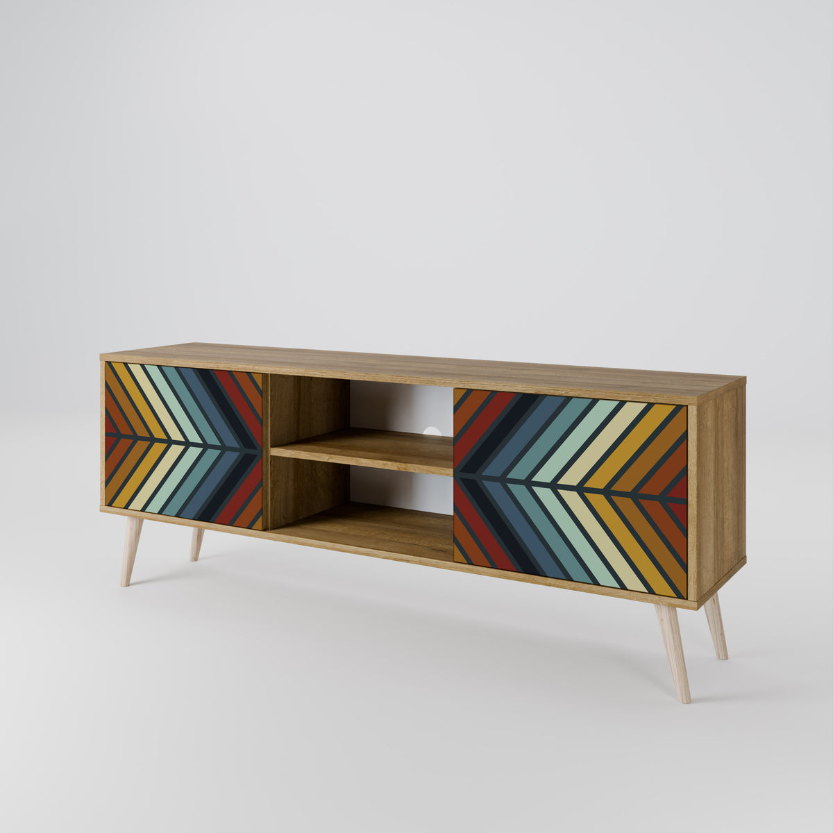 INDIGENOUS ZIGZAG Móvel de TV de 2 Portas