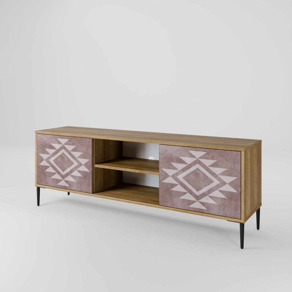 MARVEL MOSAIC 2-Door TV Stand in Oak Effect