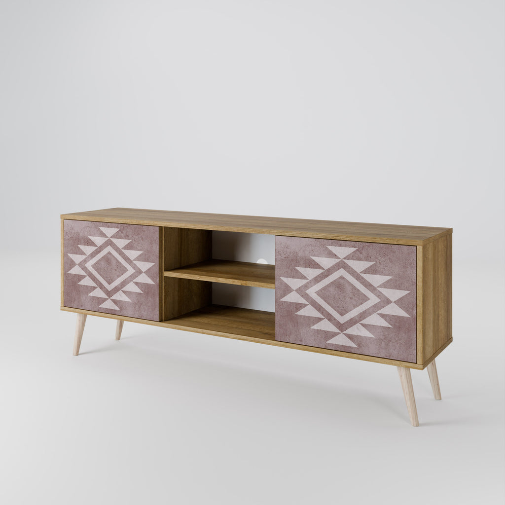 MARVEL MOSAIC 2-Door TV Stand in Oak Effect