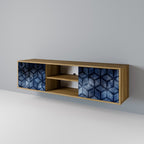 CUBIC MIST 2-Door TV Stand in Oak Effect