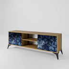 CUBIC MIST 2-Door TV Stand in Oak Effect