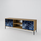 CUBIC MIST 2-Door TV Stand in Oak Effect
