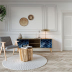 CUBIC MIST 2-Door TV Stand in Oak Effect