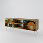 GEODE GLIMMER 2-Door TV Stand in Oak Effect
