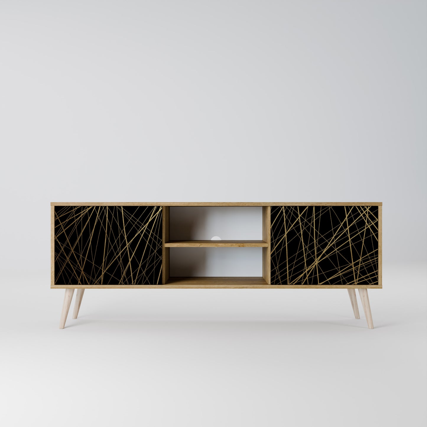 BRIGHT MESH 2-Door TV Cabinet