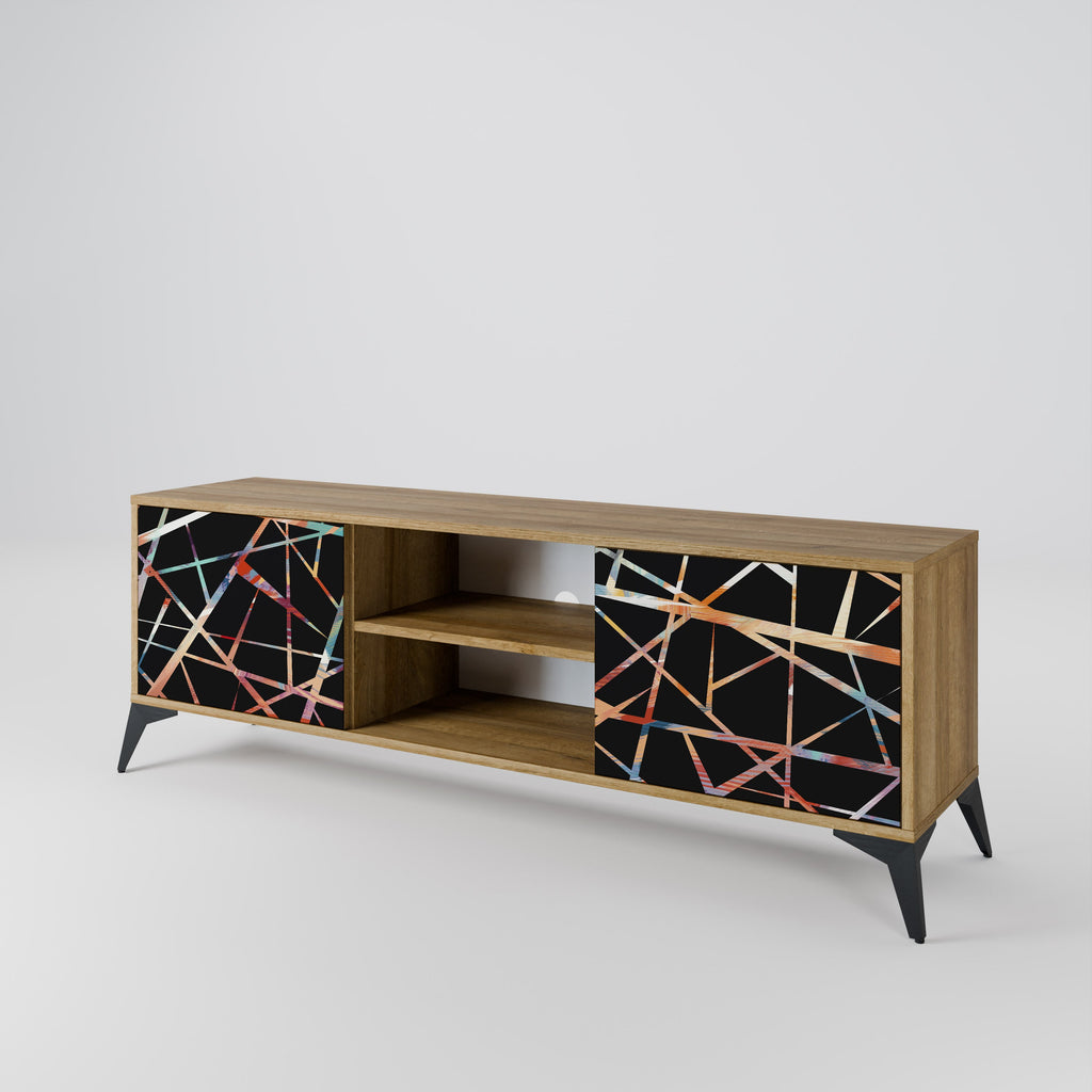 POLYGON VERVE 2-Door TV Stand in Oak Effect
