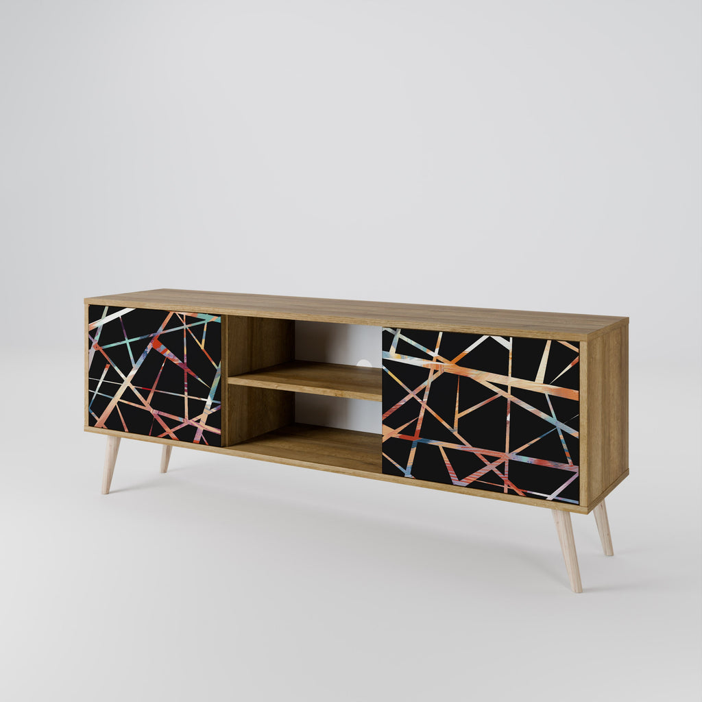POLYGON VERVE 2-Door TV Stand in Oak Effect