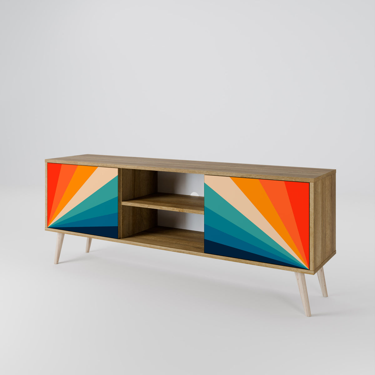 PRISM CONCUSSION Móvel de TV de 2 Portas