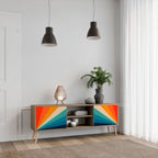 PRISM CONCUSSION 2-Door TV Stand in Oak Effect