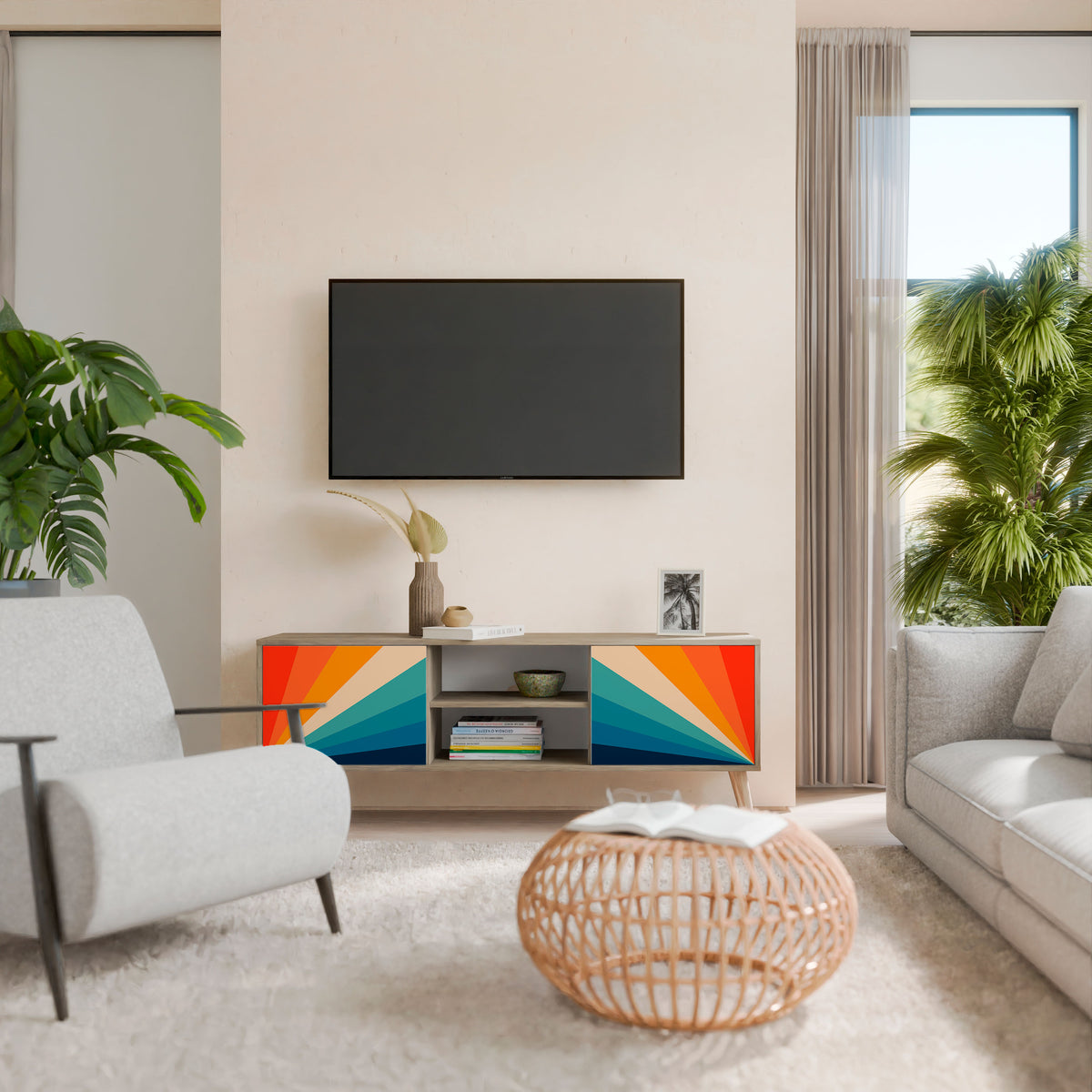 PRISM CONCUSSION 2-Door TV Cabinet