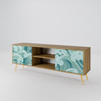 ASIAN SWAY 2-Door TV Stand in Oak Effect