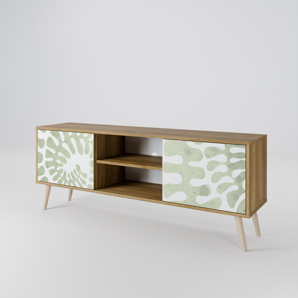 HELIX DANCE Móvel de TV com 2 Portas em Efeito Carvalho