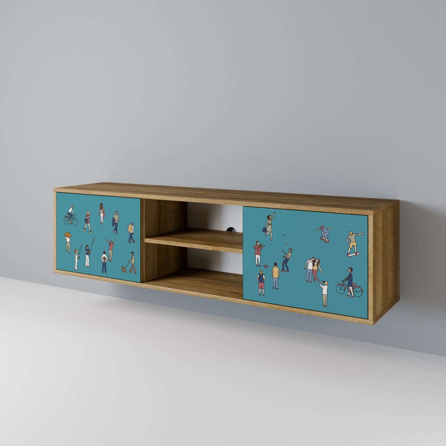 COLLECTIVE STREAM 2-Door TV Cabinet