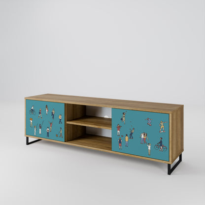 COLLECTIVE STREAM 2-Door TV Cabinet
