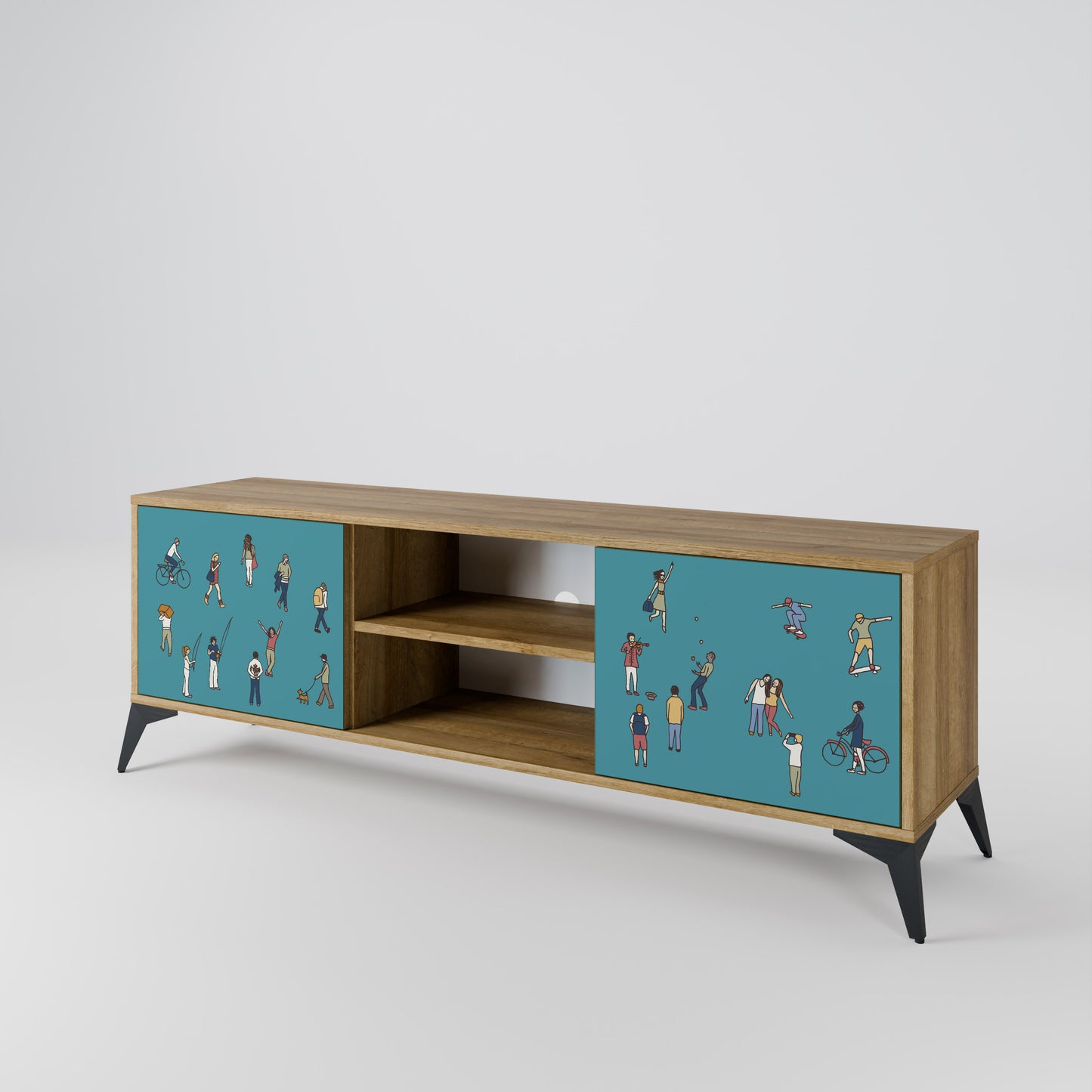 COLLECTIVE STREAM 2-Door TV Cabinet