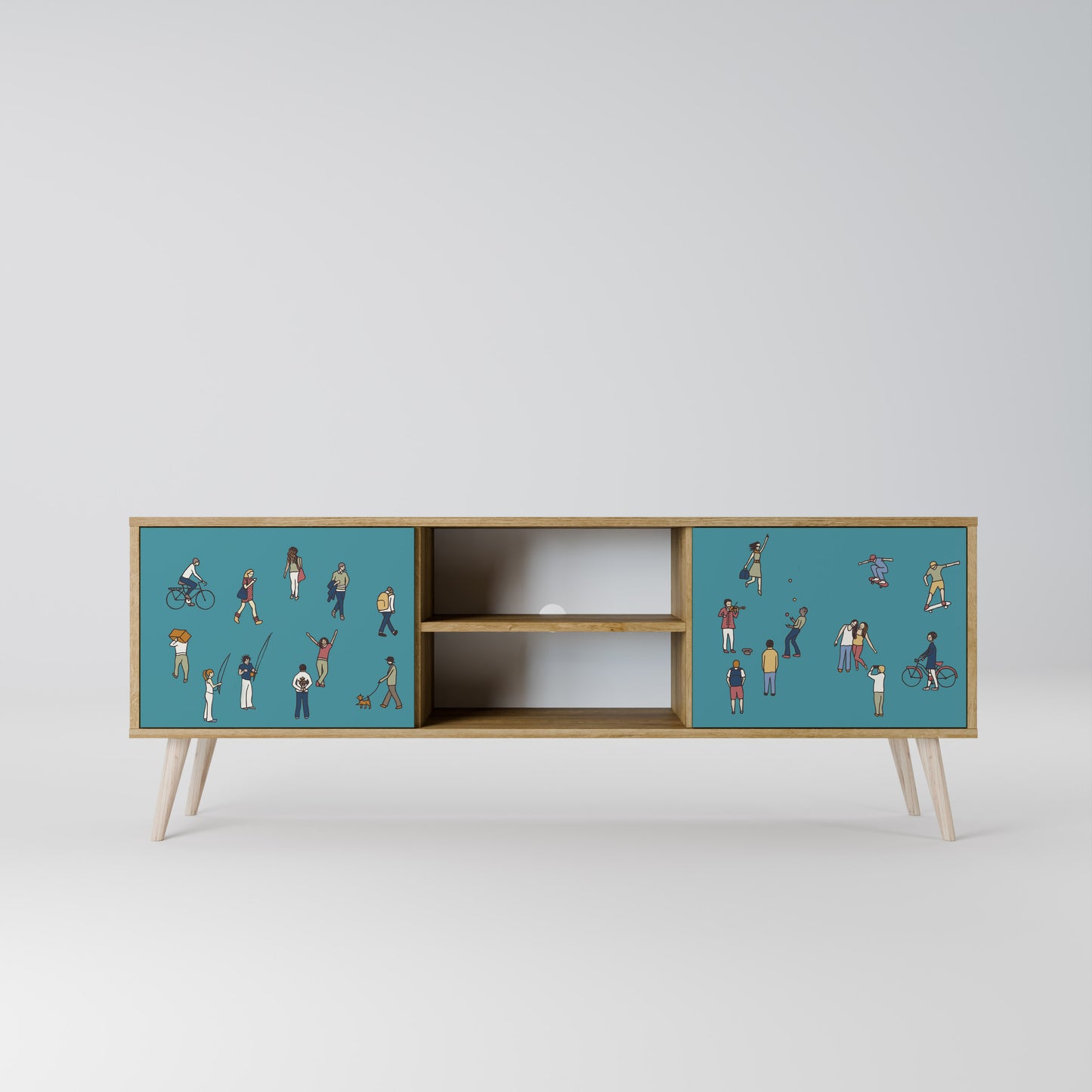 COLLECTIVE STREAM 2-Door TV Cabinet