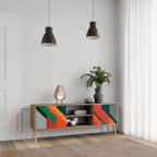 MAKESHIFT ARTISTRY Móvel de TV com 2 Portas em Efeito Carvalho