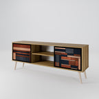 INTREPID FORMATION 2-Door TV Stand in Oak Effect