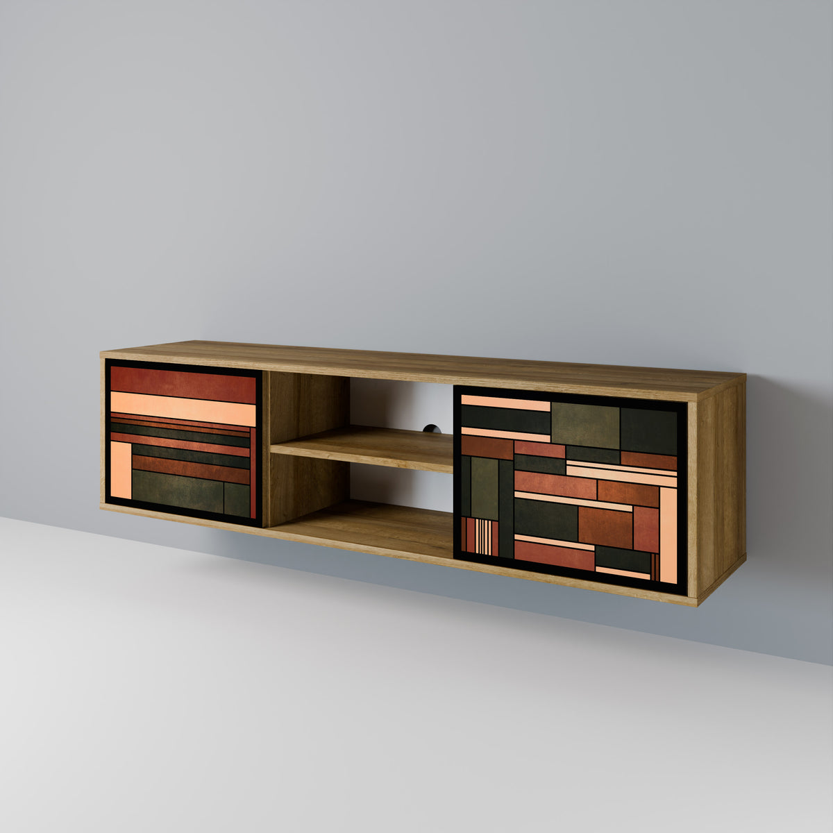 FIGURES OF NATURE 2-Door TV Cabinet