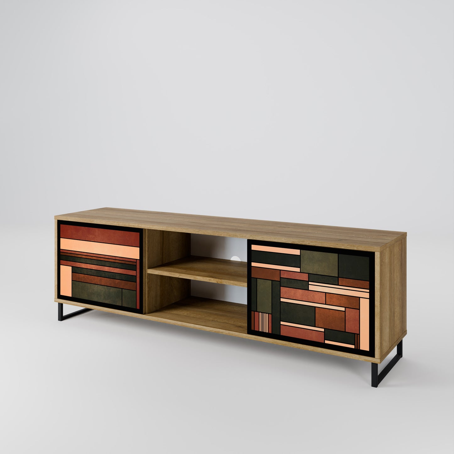 FIGURES OF NATURE 2-Door TV Cabinet