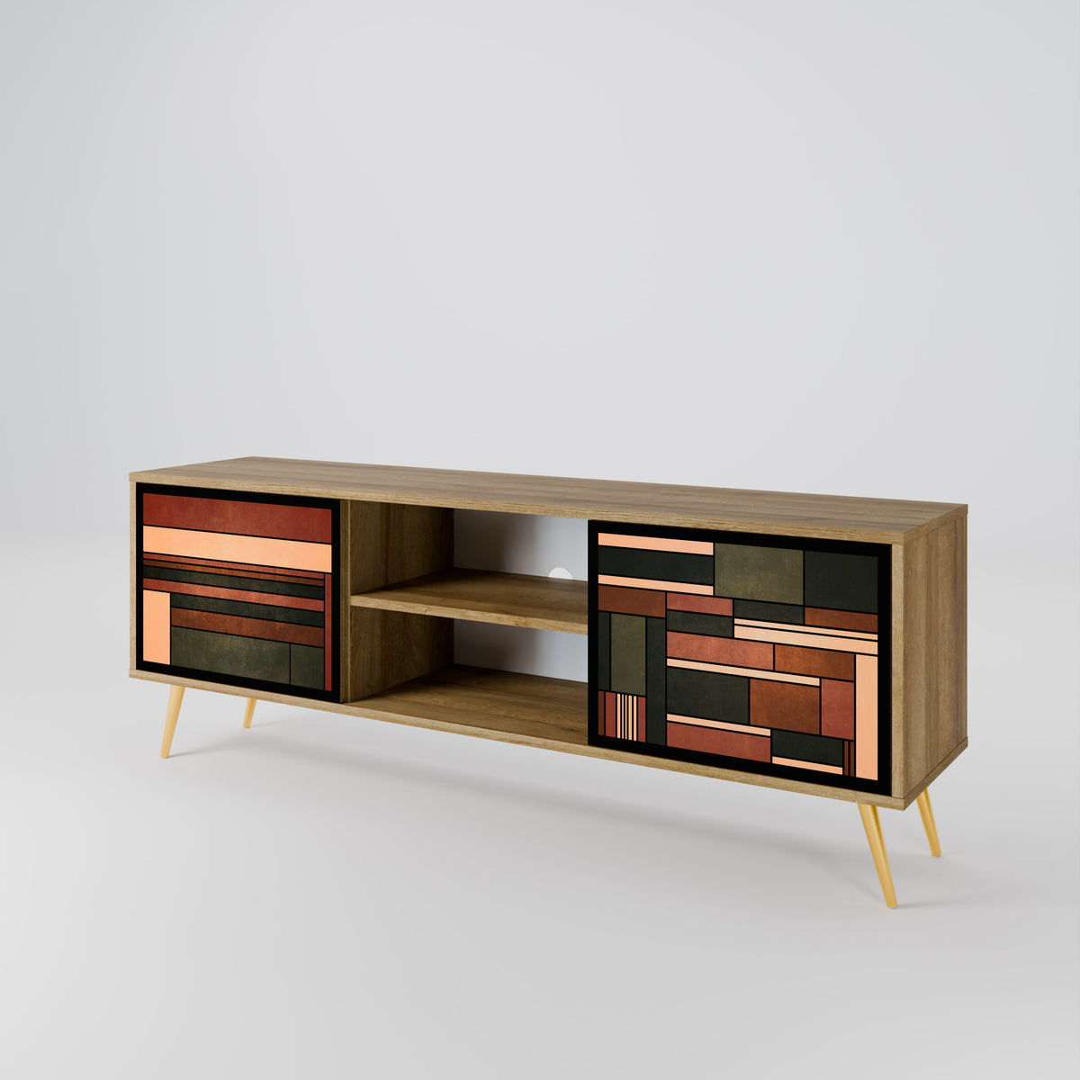 FIGURES OF NATURE 2-Door TV Cabinet