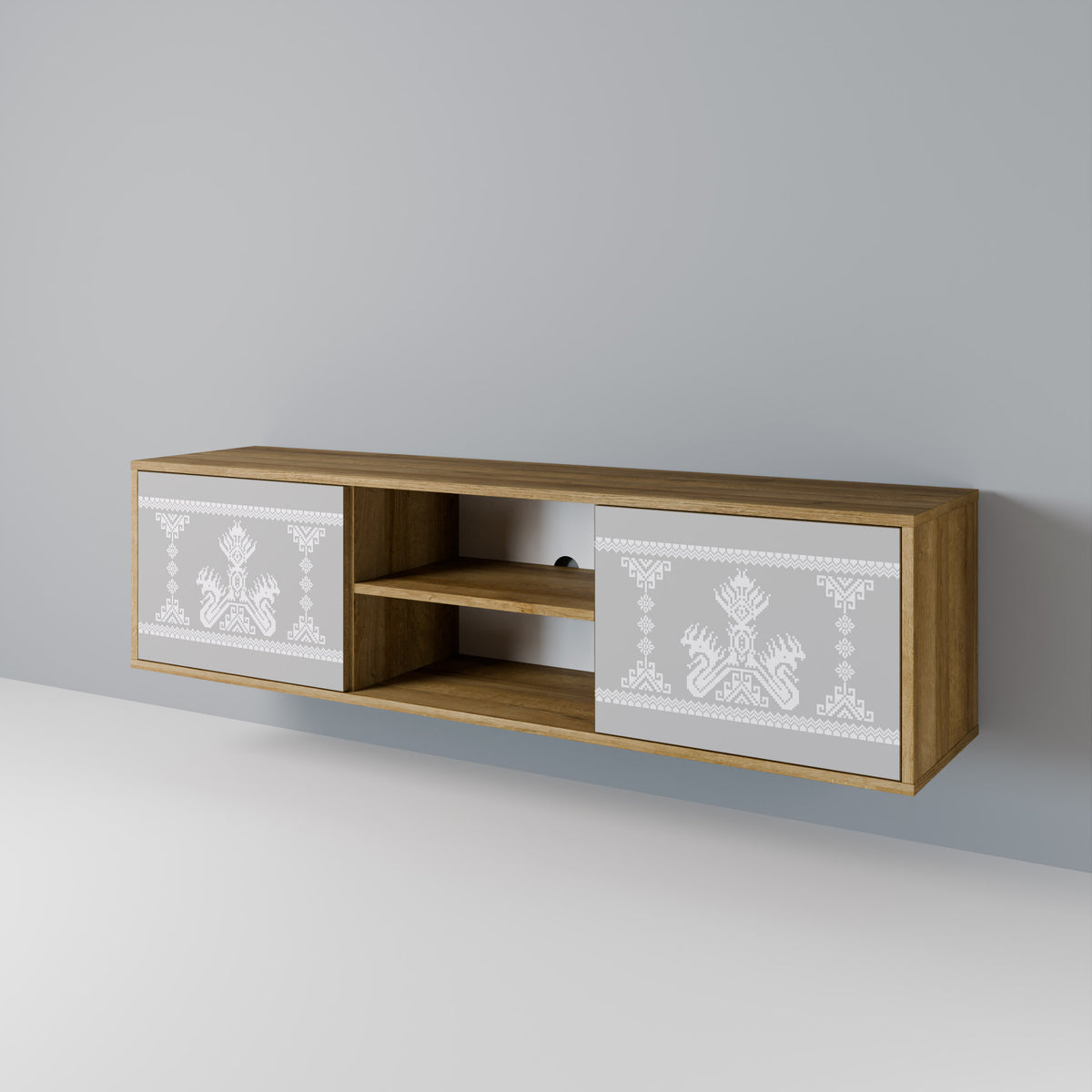 THAI GRAY 2-Door TV Cabinet