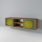 SUNSHINE EULOGY 2-Door TV Stand in Oak Effect
