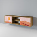 LUMINOUS SUNLIGHT Móvel de TV com 2 Portas em Efeito Carvalho