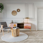 LUMINOUS SUNLIGHT Móvel de TV com 2 Portas em Efeito Carvalho