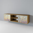 MOSAIC OF COLORS Móvel de TV com 2 Portas em Efeito Carvalho