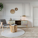 MOSAIC OF COLORS Móvel de TV com 2 Portas em Efeito Carvalho