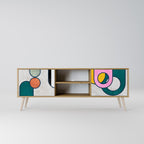 COOL STORY 2-Door TV Stand in Oak Effect