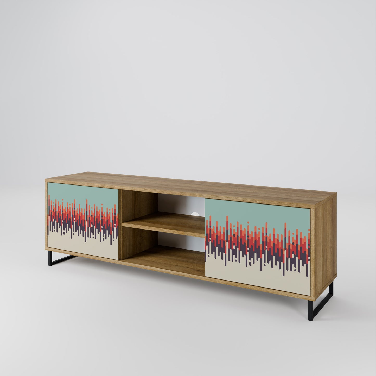 CHROMA CONTOURS Móvel de TV de 2 Portas