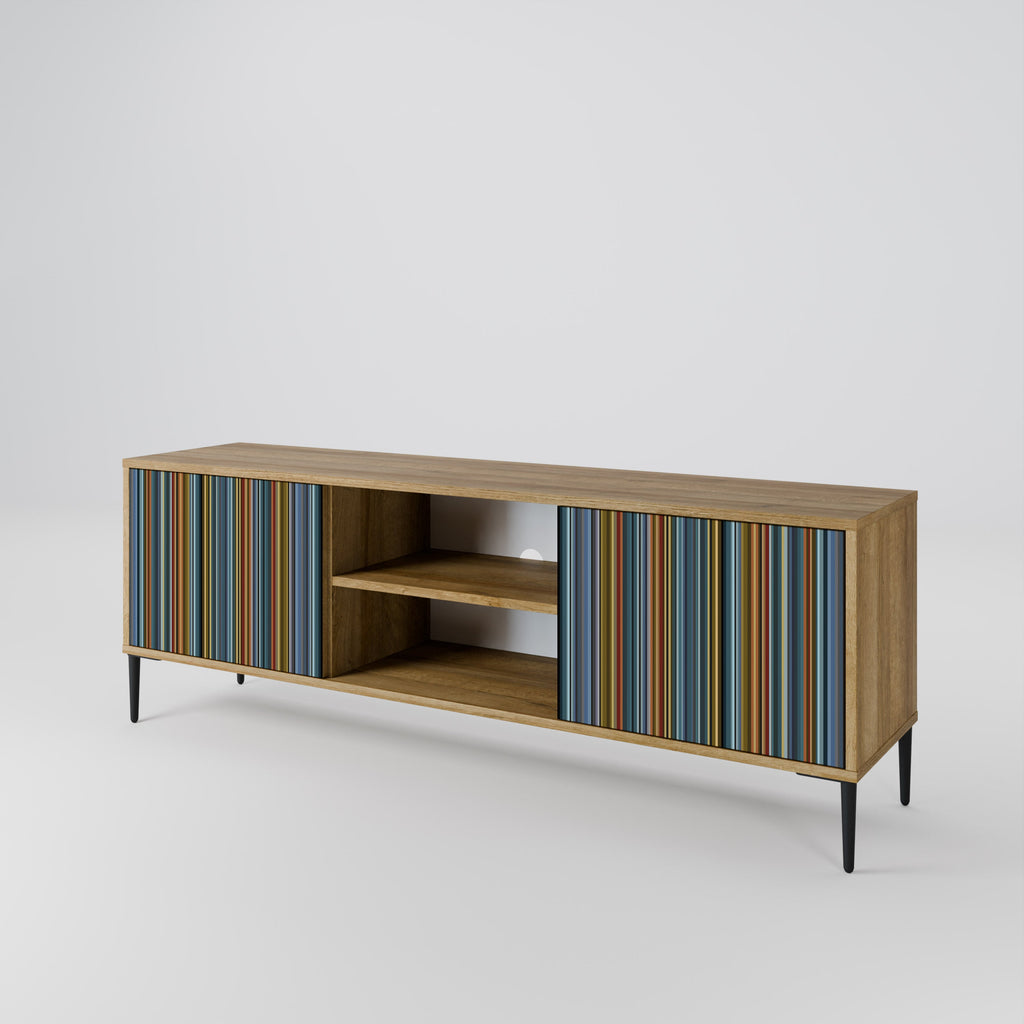 LINEOUT SPECTRUM 2-Door TV Stand in Oak Effect