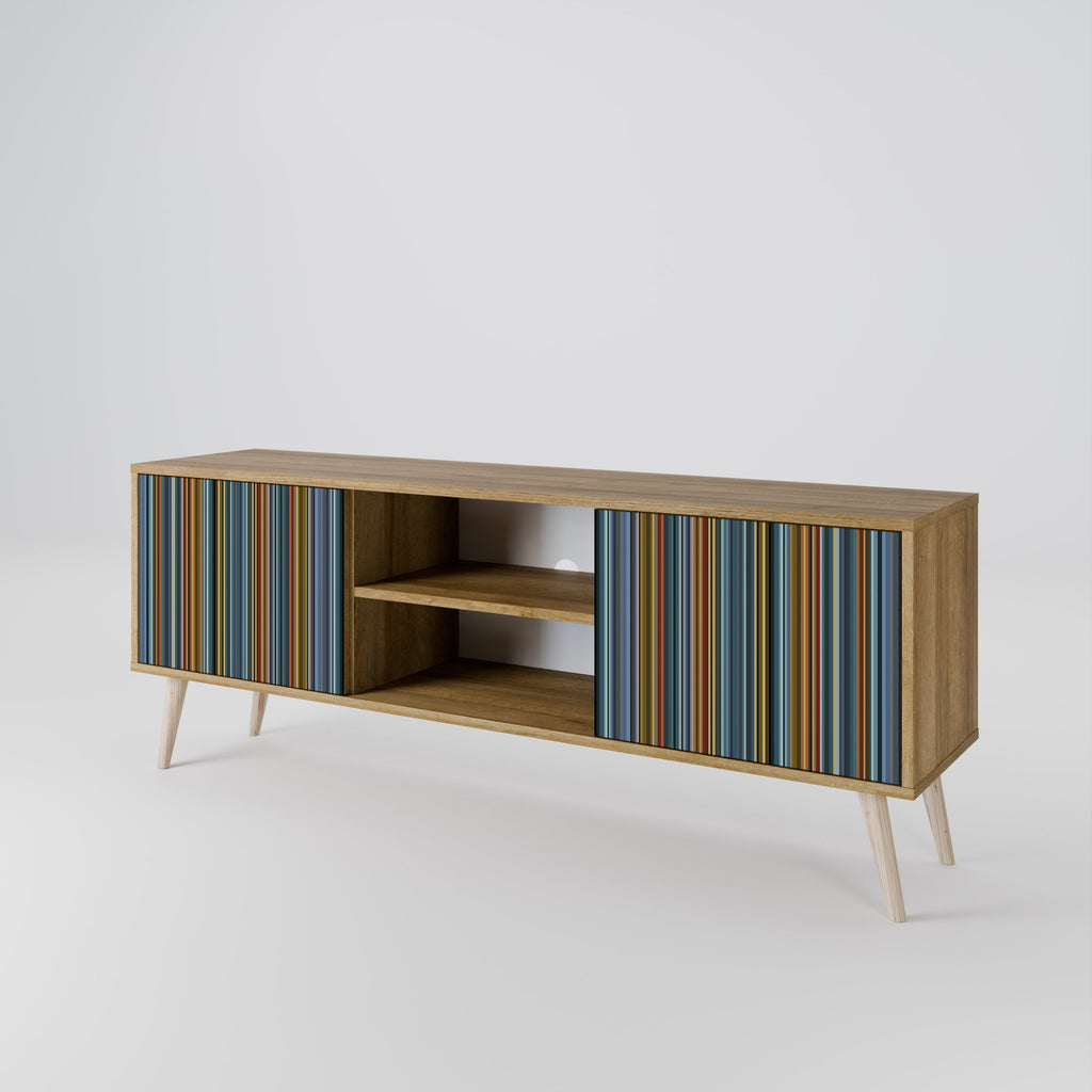 LINEOUT SPECTRUM 2-Door TV Stand in Oak Effect