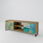 SPECTRUM SPLENDOR 2-Door TV Stand in Oak Effect