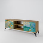 SPECTRUM SPLENDOR 2-Door TV Stand in Oak Effect