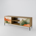 WATERCOLOUR PEAKS 2-Door TV Stand in Oak Effect