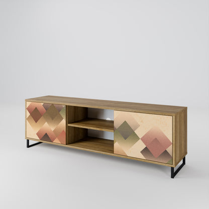 GEOMETRIC FUSION Móvel de TV de 2 Portas