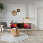 COLORFUL SOUNDS Móvel de TV com 2 Portas em Efeito Carvalho