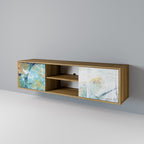 ABSTRACT THOUGHTS Móvel de TV com 2 Portas em Efeito Carvalho