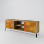 STRENGTHENING RELATION Móvel de TV com 2 Portas em Efeito Carvalho