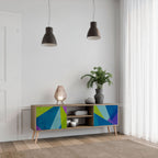 COLD SHOWCASE Móvel de TV com 2 Portas em Efeito Carvalho