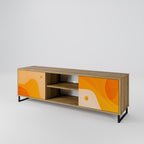 ORANGE ARRANGEMENT 2-Door TV Stand in Oak Effect