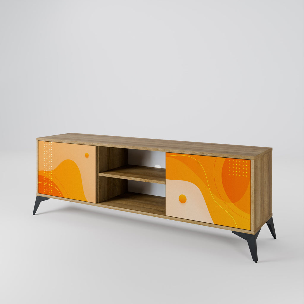 ORANGE ARRANGEMENT 2-Door TV Stand in Oak Effect
