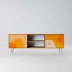 ORANGE ARRANGEMENT 2-Door TV Stand in Oak Effect